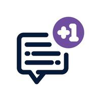comment duotone icon. Sleek and modern icon for websites, mobile apps, marketing materials, and corporate design. Fully scalable and ready to use. vector