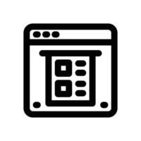 online plan line icon. Clean and minimalist icon for websites and mobile apps. vector