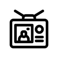 live broadcast line icon. Clean and minimalist icon for websites and mobile apps. vector