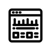 stock market line icon. Clean and minimalist icon for websites and mobile apps. vector