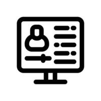 platform line icon. Clean and minimalist icon for websites and mobile apps. vector