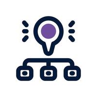 site map duotone icon. Sleek and modern icon for websites, mobile apps, marketing materials, and corporate design. Fully scalable and ready to use. vector