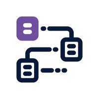 workflow duotone icon. Sleek and modern icon for websites, mobile apps, marketing materials, and corporate design. Fully scalable and ready to use. vector
