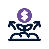 plant duotone icon. Sleek and modern icon for websites, mobile apps, marketing materials, and corporate design. Fully scalable and ready to use. vector