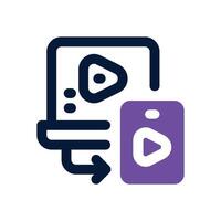 cross platform duotone icon. Sleek and modern icon for websites, mobile apps, marketing materials, and corporate design. Fully scalable and ready to use. vector