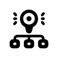 site map glyph icon. Strong and solid icon for websites, mobile interfaces, presentations, and visual branding. High quality and easy to edit. vector