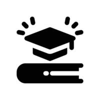 education marketing glyph icon. Strong and solid icon for websites, mobile interfaces, presentations, and visual branding. High quality and easy to edit. vector