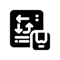 marketing strategy glyph icon. Strong and solid icon for websites and mobile apps. vector
