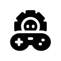 game plan glyph icon. Strong and solid icon for websites and mobile apps. vector