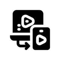 cross platform glyph icon. Strong and solid icon for websites and mobile apps. vector