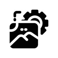 media glyph icon. Strong and solid icon for websites and mobile apps. vector