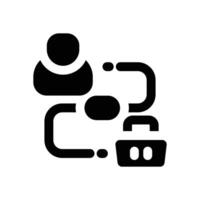 costumer journey glyph icon. Strong and solid icon for websites and mobile apps. vector