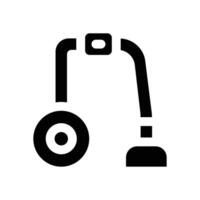 physiotherapy glyph icon. Strong and solid icon for websites and mobile apps. vector