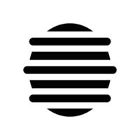 therapy ball glyph icon. Strong and solid icon for websites and mobile apps. vector