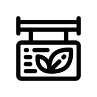 signboard line icon. Clean and minimalist icon for websites and mobile apps. vector