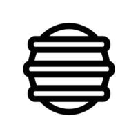 therapy ball line icon. Clean and minimalist icon for websites and mobile apps. vector