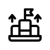 achievement line icon. Clean and minimalist icon for websites and mobile apps. vector