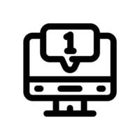 notice line icon. Clean and minimalist icon for websites and mobile apps. vector