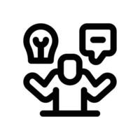 mentoring line icon. Clean and minimalist icon for websites and mobile apps. vector