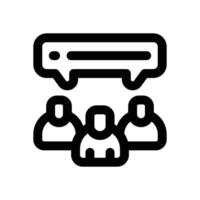 forum line icon. Clean and minimalist icon for websites and mobile apps. vector