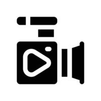record glyph icon. Strong and solid icon for websites, mobile interfaces, presentations, and visual branding. High quality and easy to edit. vector