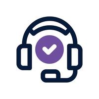 headphone duotone icon. Sleek and modern icon for websites, mobile apps, marketing materials, and corporate design. Fully scalable and ready to use. vector