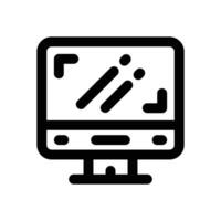 screen line icon. Clean and minimalist icon for websites and mobile apps. vector