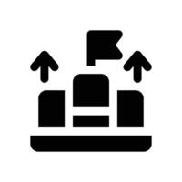 achievement glyph icon. Strong and solid icon for websites and mobile apps. vector