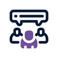 forum dual tone icon. Sleek and modern icon for websites and mobile apps. vector