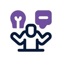 mentoring dual tone icon. Sleek and modern icon for websites and mobile apps. vector