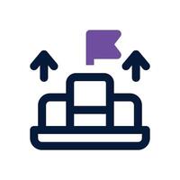 achievement dual tone icon. Sleek and modern icon for websites and mobile apps. vector