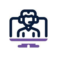 speech dual tone icon. Sleek and modern icon for websites and mobile apps. vector