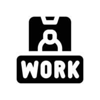 online work glyph icon. Strong and solid icon for websites and mobile apps. vector