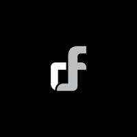 fd Logo Design Template Graphic Branding Element vector