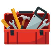 Toolbox icon for handyman repairs isolated illustration on white background vector