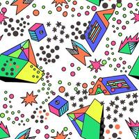 seamless pattern with geometric elements vector