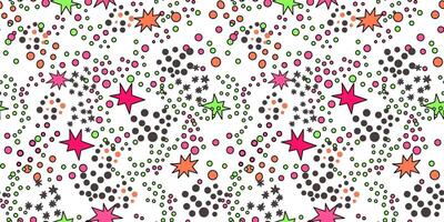 seamless pattern with abstract stars elements vector