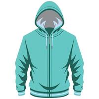Stylish outerwear jacket apparel isolated illustration on white background vector