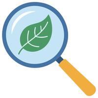 Magnifying glass search analysis tool isolated illustration on white background vector
