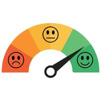 Dissatisfied customer service icon isolated illustration on white background vector