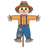 Farm field guardian isolated illustration on white background vector