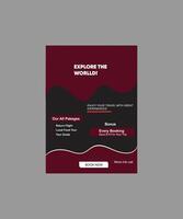 abstract modern flyer design layout vector