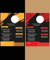 modern abstract business flyer design layout template vector