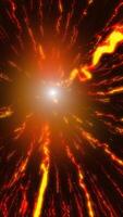 Space is filled with golden streams of plasma from molten meteors hurtling toward us. A fascinating sight that warns of the dangers of space travel. video