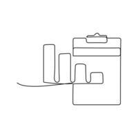 drawing of a graph that says graph single line art vector