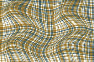 simple abstract sea green cream color thin to thick plaid check line wavy distort pattern wavy plaid texture vector