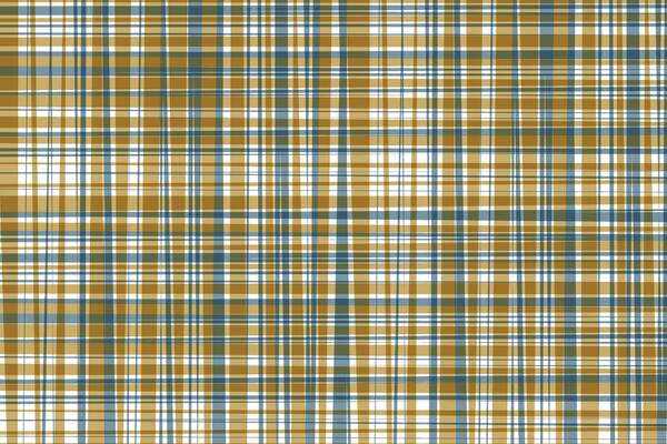 simple abstract sea green cream color thin to thick plaid check line pattern plaid fabric with blue, brown and white stripes