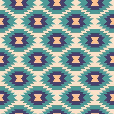 Ethnic seamless pattern. Aztec background, illustration.
