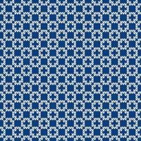 Winter knitted pattern. Nordic style ornament. Holiday background. Grid pattern, seamless wool texture, illustration. vector
