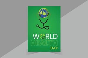 Modern creative world health day design and unique template design vector